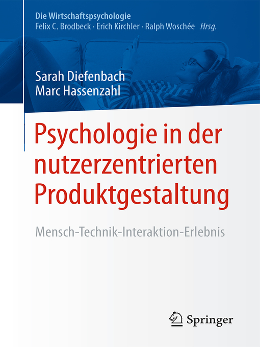 Title details for Psychologie in der nutzerzentrierten Produktgestaltung by Sarah Diefenbach - Available